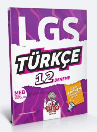 Tüyo Hoca LGS 8. Sınıf (1. Dönem) Türkçe 12 Deneme