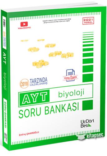 Üç Dört Beş 2022 Model AYT Biyoloji Soru Bankası