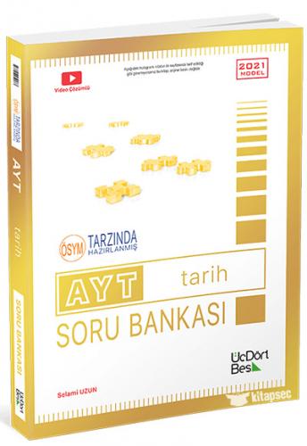 ÜçDörtBeş Yayınları 2021 AYT Tarih Soru Bankas