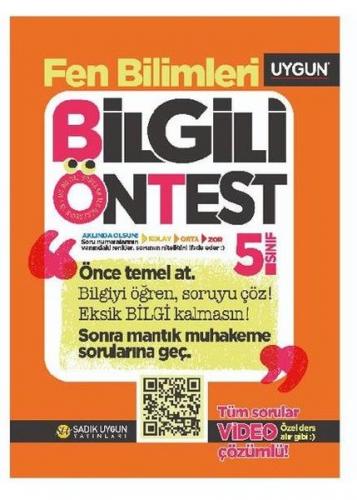 UYGUN 5.SINIF FEN BİLİMLERİ BİLGİLİ ÖN TEST