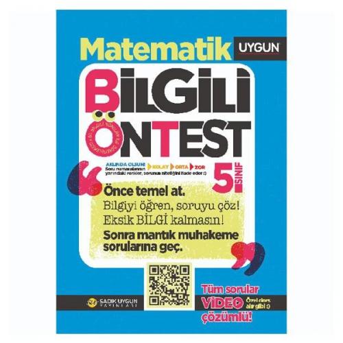 UYGUN 5.SINIF MATEMATİK BİLGİLİ ÖN TEST