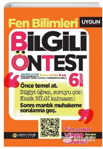 UYGUN 6.SINIF FEN BİLİMLERİ BİLGİLİ ÖN TEST