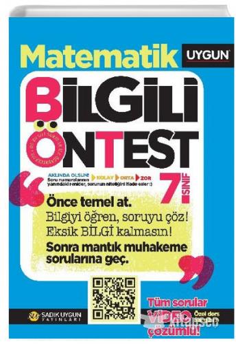 UYGUN 7.SINIF MATEMATİK BİLGİLİ ÖN TEST