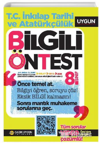 UYGUN 8.SINIF İNKİLAP TARİHİ VE ATATÜRKÇÜLÜK BİLGİLİ ÖN TEST