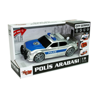 VARDEM KUTULU SÜRTMELİ POLİS ARABASI 1:16 SESLİ IŞIKLI 3 ASORTİ ----* (tek ürün gönderilecektir, fotoğraf temsilidir)