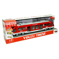 VARDEM KUTULU SÜRTMELİ YOLCU TRENİ (TRAMVAY) 1:16 SESLİ IŞIKLI 2 ASORTİ ----* (tek ürün gönderilecektir, fotoğraf temsilidir)