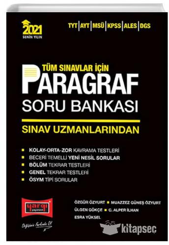 YARGI TÜM SINAVLAR PARAGRAF SORU BANKASI