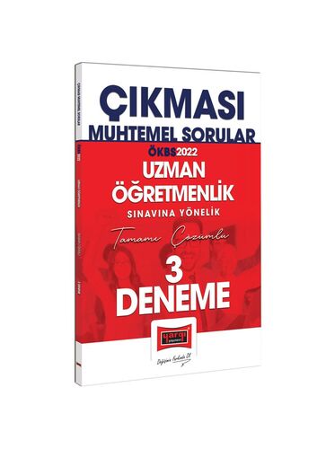 Yargı Yayınları 2022 Uzman Öğretmenlik Çıkması Muhtemel Sorular Tamamı Çözümlü 3 Deneme Sınavı ( İADESİZ )