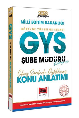 Yargı Yayınları 2023 MEB GYS Şube Müdürlüğü Kadrosu İçin Çıkmış Sorula