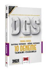 Yargı Yayınları 2024 DGS Sözel Sayısal Bölüm Tamamı Çözümlü Fasikül 10