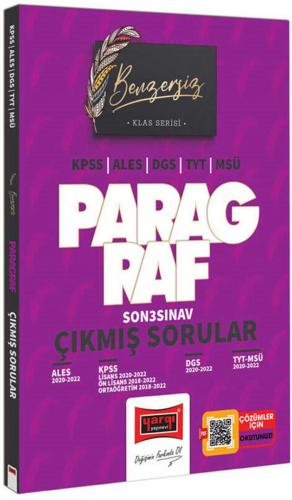 Yargı Yayınları Benzersiz Paragraf Çıkmış Sorular Son 3 Yıl (2020-2022)