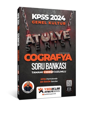2024 KPSS Atölye Serisi Tamamı Video Çözümlü Coğrafya Soru Bankası