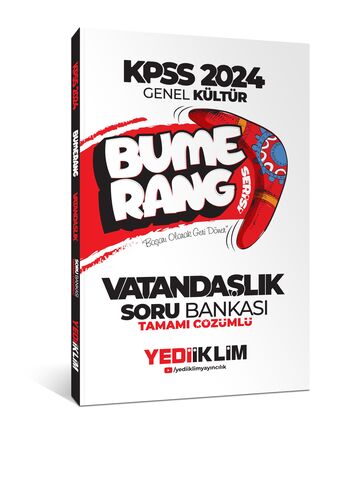 2024 KPSS Genel Kültür Bumerang Vatandaşlık Tamamı Çözümlü Soru Bankası