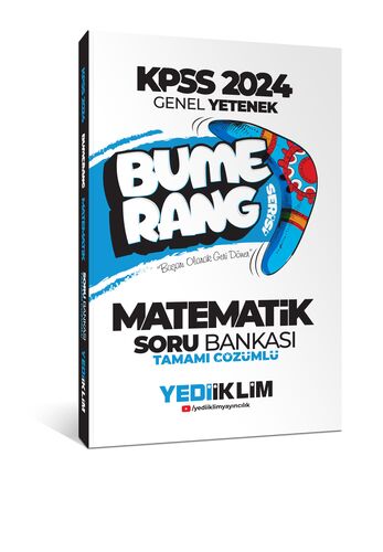 2024 KPSS Genel Yetenek Bumerang Matematik Tamamı Çözümlü Soru Bankası