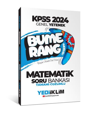 Yediiklim Yayınları 2024 KPSS Genel Yetenek Bumerang Matematik Tamamı 