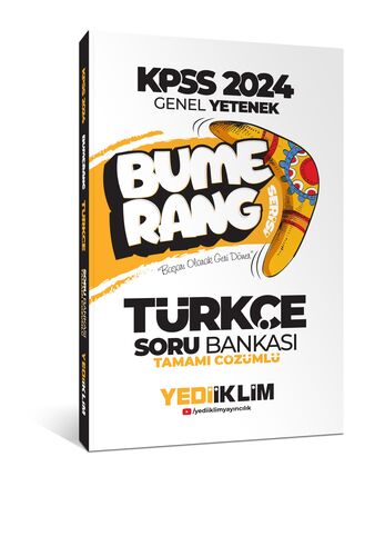 2024 KPSS Genel Yetenek Bumerang Türkçe Tamamı Çözümlü Soru Bankası