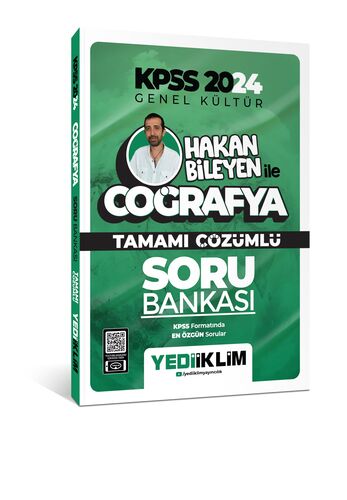 2024 KPSS Hakan Bileyen ile Coğrafya Tamamı Çözümlü Soru Bankası