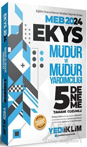 Yediiklim Yayınları 2024MEB EKYS Müdür Ve Müdür YardımcılığıTamamı Çözümlü 5 Deneme