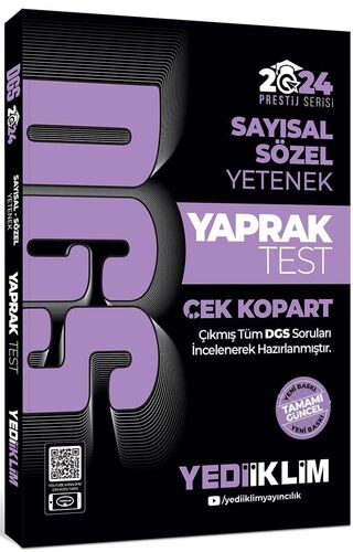 Yediiklim Yayınları DGS Sayısal-Sözel Yetenek Çek Kopart Yaprak Test