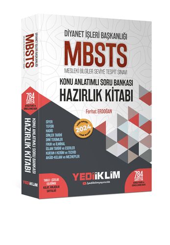 Yediiklim Yayınları Diyanet İşleri Başkanlığı MBSTS Konu Anlatımlı Soru Bankası Hazırlık Kitabı ( İADESİZ )
