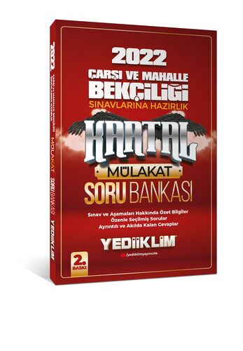 YediiklimYayınları 2022 Çarşı ve Mahalle Bekçiliği Sınavlarına Hazırlık Kartal Mülakat Soru Bankası
