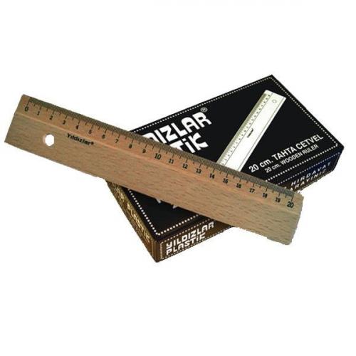 YILDIZLAR TAHTA CETVEL 20 CM