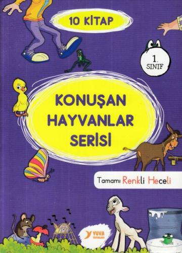 Konuşan Hayvanlar Serisi 1. Sınıf Renkli Heceli 10 Kitap