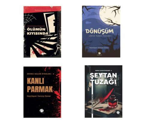 Zehirli Kalem Polisiye Gerilim Öyküler Seçkisi (4 Kitap Takım)
